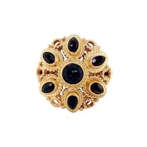 Online Gouden ring met granaat 14 krt Ringen Met Edelsteen