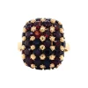 Hot Gouden ring met granaat 18 krt Ringen Met Edelsteen