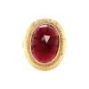 Fashion Gouden ring met granaat 14 krt Ringen Met Edelsteen