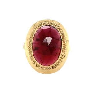 Fashion Gouden ring met granaat 14 krt Ringen Met Edelsteen