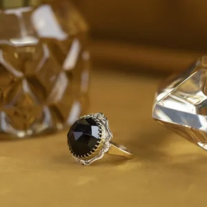 Online Gouden ring met granaat 14 krt Ringen Met Edelsteen