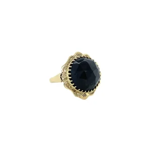 Online Gouden ring met granaat 14 krt Ringen Met Edelsteen