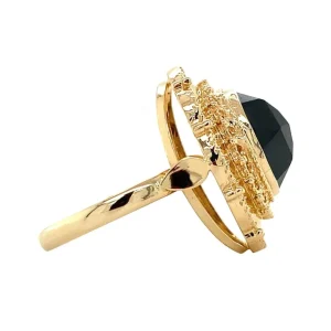 Online Gouden ring met granaat 14 krt Ringen Met Edelsteen