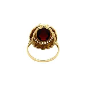 Sale Gouden ring met granaat 14 krt Ringen Met Edelsteen