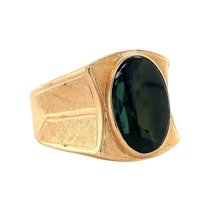 Clearance Gouden ring met groene spinel 14 krt Ringen Met Edelsteen