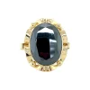 Hot Gouden ring met hematiet 14 krt Ringen Met Edelsteen