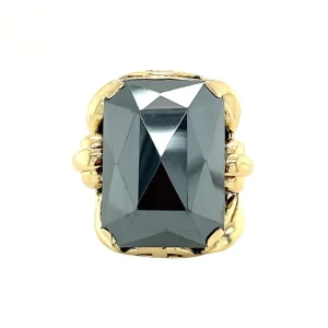 Clearance Gouden ring met hematiet 14 krt Ringen Met Edelsteen