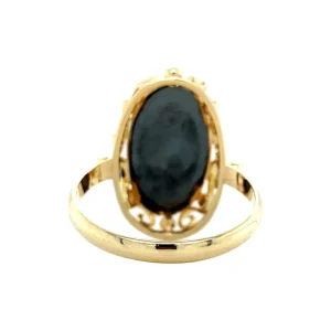 Discount Gouden ring met hematiet 14 krt Ringen Met Edelsteen