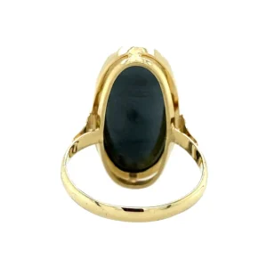 Outlet Gouden ring met hematiet 14 krt Ringen Met Edelsteen
