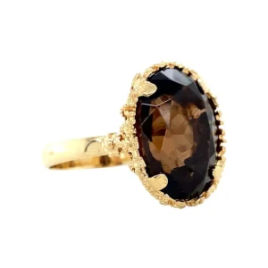Sale Gouden ring met kleursteen 14 krt Ringen Met Edelsteen