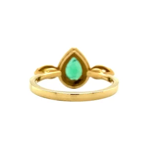 Online Gouden ring met moissaniet, smaragd en diamant 18 krt Diamanten Ringen | Ringen Met Edelsteen