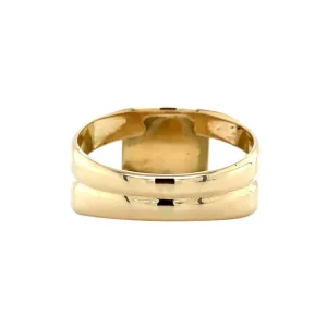 Hot Gouden ring met onyx 14 krt Ringen Met Edelsteen