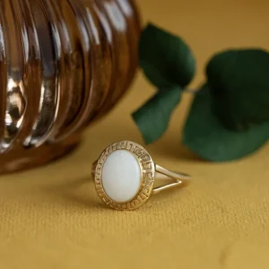 Best Gouden ring met opaal 14 krt Ringen Met Edelsteen