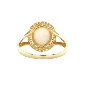Best Gouden ring met opaal 14 krt Ringen Met Edelsteen