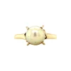 Outlet Gouden ring met parel 18 krt Ringen Met Edelsteen