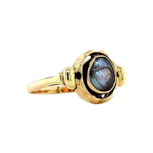 Discount Gouden ring met parel 14 krt Ringen Met Edelsteen