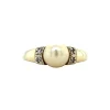 Fashion Gouden ring met parel en diamant 14 krt Diamanten Ringen | Ringen Met Edelsteen