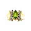 Best Gouden ring met peridoot en diamant 14 krt Diamanten Ringen | Ringen Met Edelsteen