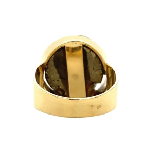 Clearance Gouden ring met pyriet 18 krt Ringen Met Edelsteen