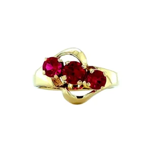 Discount Gouden ring met robijn 14 krt Ringen Met Edelsteen