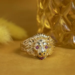 Sale Gouden ring met robijn 14 krt Ringen Met Edelsteen