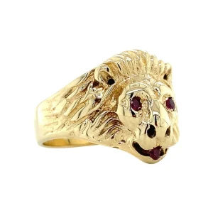 Sale Gouden ring met robijn 14 krt Ringen Met Edelsteen