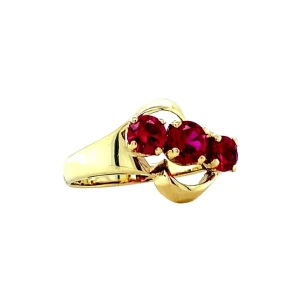 Discount Gouden ring met robijn 14 krt Ringen Met Edelsteen