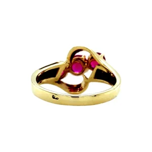 Discount Gouden ring met robijn 14 krt Ringen Met Edelsteen