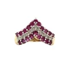 Online Gouden ring met robijn en diamant 14 krt Diamanten Ringen | Ringen Met Edelsteen