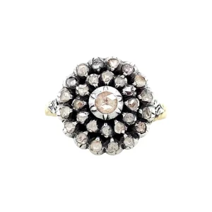 Best Gouden ring met roosdiamant 14 krt/925 Diamanten Ringen