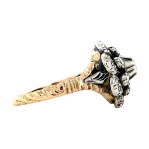 Online Gouden ring met roosdiamant 14 krt/925 Entourage Ring | Diamanten Ringen