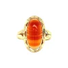 Fashion Gouden ring met streepagaat 14 krt Ringen Met Edelsteen