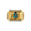 Online Gouden ring met turkoois 18 krt Ringen Met Edelsteen