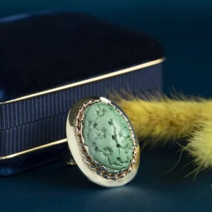 Sale Gouden ring met turkoois 14 krt Ringen Met Edelsteen