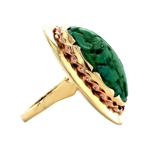 Sale Gouden ring met turkoois 14 krt Ringen Met Edelsteen