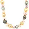 Fashion Gouden schoeffel parel collier 18 krt Kettingen Met Edelsteen