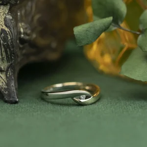 Fashion Gouden slagring met diamant 14 krt Diamanten Ringen