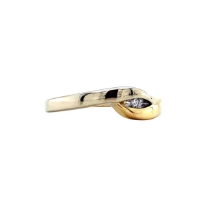 Fashion Gouden slagring met diamant 14 krt Diamanten Ringen