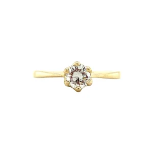 New Gouden solitair ring met diamant 14 krt Diamanten Ringen