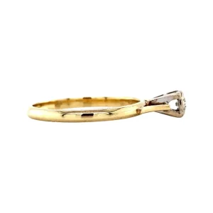 Best Gouden solitair ring met diamant 14 krt Diamanten Ringen