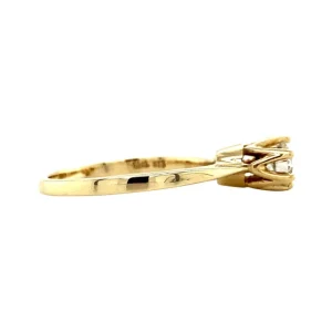 New Gouden solitair ring met diamant 14 krt Diamanten Ringen