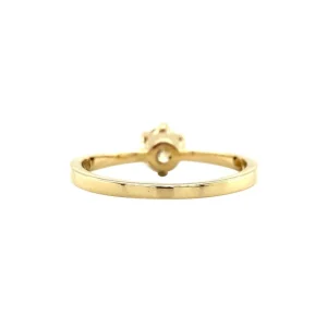 New Gouden solitair ring met diamant 14 krt Diamanten Ringen