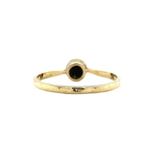 Fashion Gouden solitair ring met roosdiamant 14 krt Diamanten Ringen | Ringen Met Edelsteen