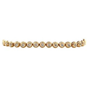 Online Gouden tennisarmband met diamant 14 krt Armbanden Met Edelsteen