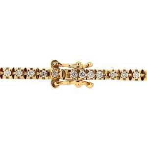 Fashion Gouden tennisarmband met diamant 14 krt Armbanden Met Edelsteen