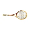 Online Gouden tennisracket broche met diamant 14 krt Broches