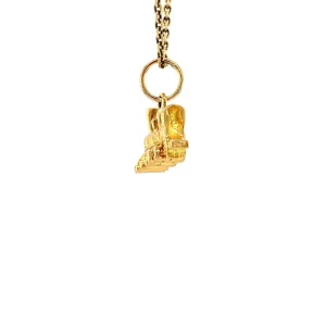 Online Gouden trein hanger met emaille 14 krt Gouden Hangers
