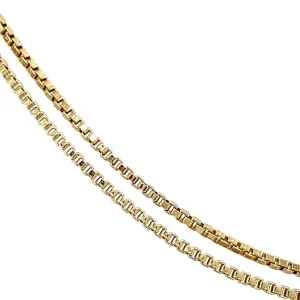 Sale Gouden venetiaan collier 14 krt Lengtecolliers