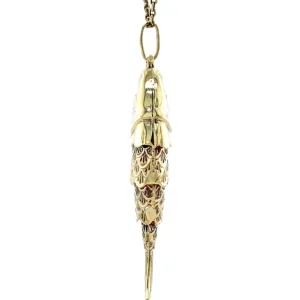 Best Gouden vis hanger 14 krt Gouden Hangers
