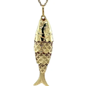 Best Gouden vis hanger 14 krt Gouden Hangers